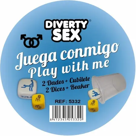 DIVERTY SEX set kockica za igru, zabavne kockice za aktivnosti i lokacije sa čašom, 30mm