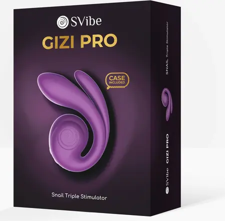 SVibe GIZI Pro Triple Stimulator Grapo Adaptive Technology Purple