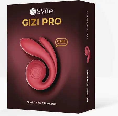 SVibe GIZI Pro intimna mašina sa trostrukim delovanjem bordo fleksibilan dizajn
