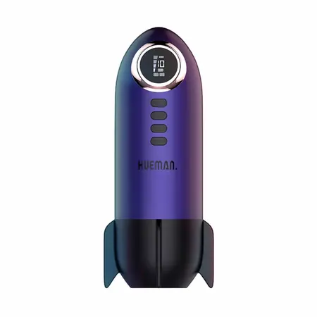 Hueman Blast Off intimni stimulator u obliku rakete Purple, 10 modova i LED panel