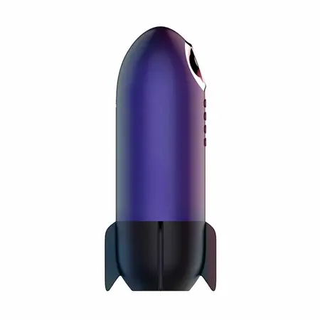 Hueman Blast Off intimni stimulator u obliku rakete Purple, 10 modova i LED panel