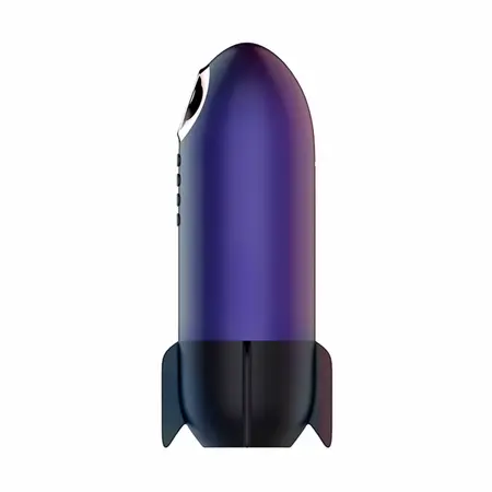 Hueman Blast Off intimni stimulator u obliku rakete Purple, 10 modova i LED panel