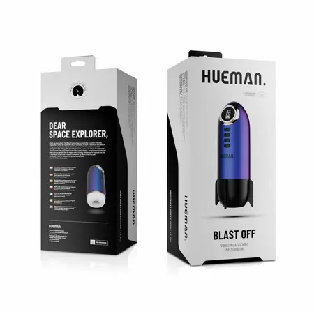 Hueman Blast Off intimni stimulator u obliku rakete Purple, 10 modova i LED panel