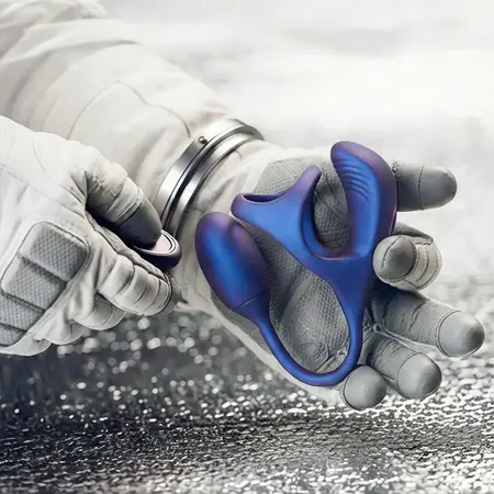 Hueman Halo Orbit intimni prsten sa dva motora, ljubičasti, sa daljinskim upravljačem
