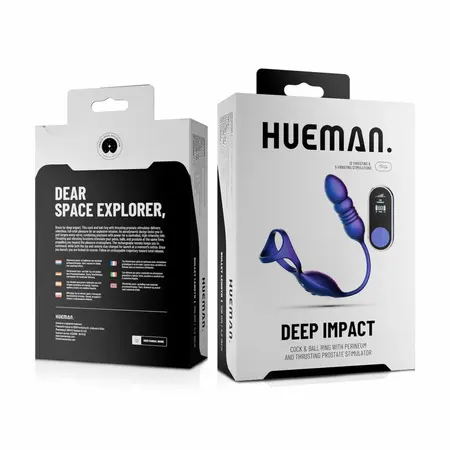 Hueman Deep Impact Dual-Action Silikonski Intimni Prsten Ljubičasti
