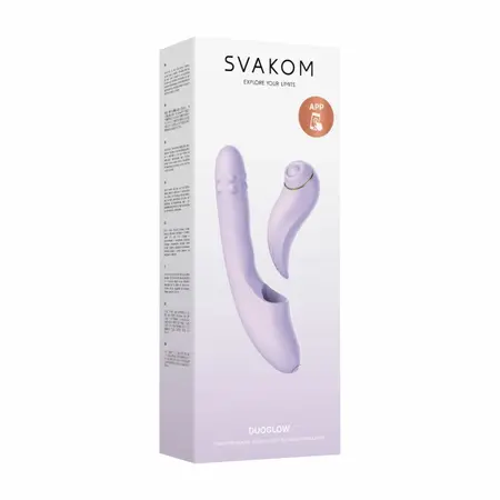 Svakom DuoGlow pametni intimni stimulator ljubičasti sa sistemom zagrevanja 2 u 1