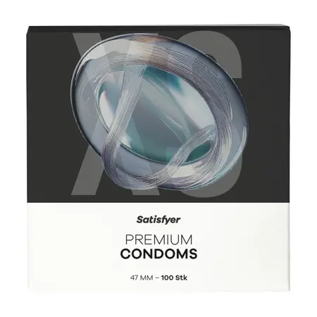 Satisfyer XS 47mm Premium Latex Protection 100-Pack Discreet Design