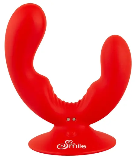 Sweet Smile Dual Vibrator fleksibilni intimni sistem sa vakuum postoljem roze