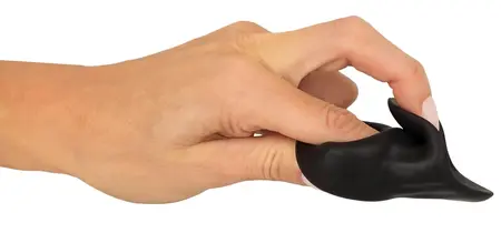 Erecto duo intimni prsten i rastezač mošnica od tečnog silikona, crni, 8 cm