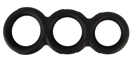 Erecto Triple Ring crni anatomski sistem podrške od tečnog silikona