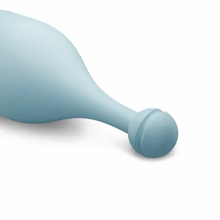 EasyToys Mini Wand vibrator u plavoj boji sa 18 modova vibracije, punjiv preko USB kabla, napravljen od nežnog silikona