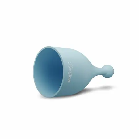 EasyToys Mini Wand vibrator u plavoj boji sa 18 modova vibracije, punjiv preko USB kabla, napravljen od nežnog silikona