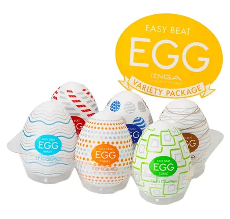 Tenga Egg Variety Pack Standard, komplet od 6 teksturisanih intimnih jaja za masturbaciju