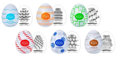 Tenga Egg Variety Pack Standard, komplet od 6 teksturisanih intimnih jaja za masturbaciju