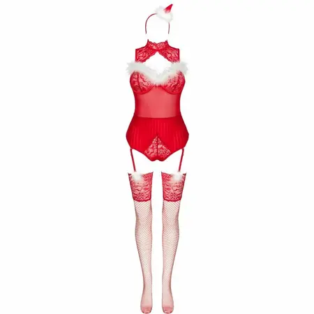Livco Corsetti Fashion Limpid Snowflakes LC 90604 praznični set L/XL