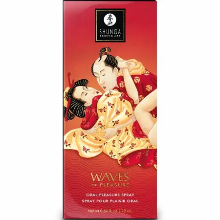 Shunga Waves Pleasure Spray Seductive Strawberry 20ml osvežavajuća formula
