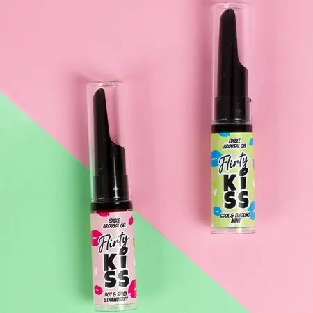 Secret Play Flirty Kiss Dual Sensation jestivi gelovi jagoda i nana 2x8g