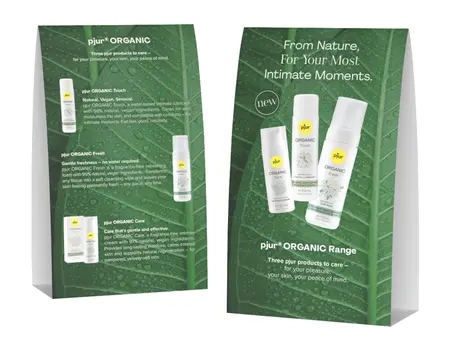 Pjur POS Kit ORGANIC - Promotional Display Set, 3 Pieces