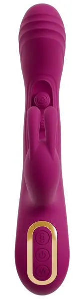 Javida 2F Silicone Dual-Action Vibrator, 7 Modes, Rechargeable, 22.5cm