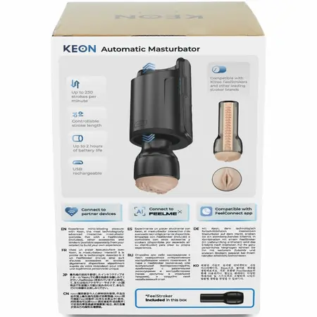 Kiiroo Keon WiFi interaktivni intimni set sa Feel masturbatorom, svetla boja