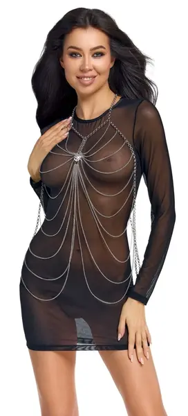 Cottelli Accessories Body Chain Silver elegantan ukrasni nakit za telo