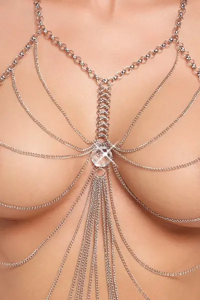 Cottelli Accessories Body Chain Silver elegantan ukrasni nakit za telo