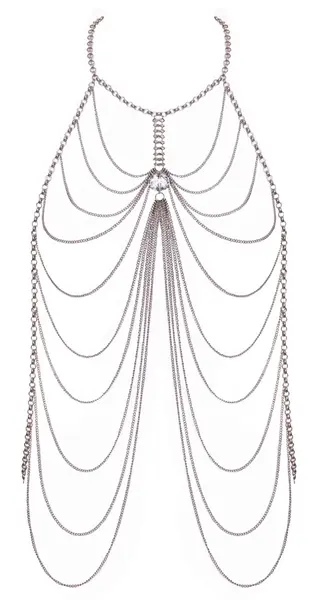 Cottelli Accessories Body Chain Silver elegantan ukrasni nakit za telo