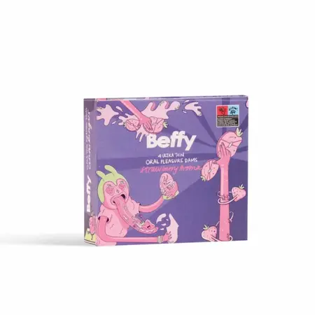 Beffy Female Protection Film Strawberry Flavour 4-Pack