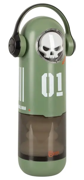 Rebel SKULL 3F intimni uređaj sa grejanjem i potiskivanjem, crni, 30 cm