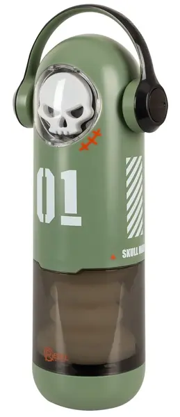 Rebel SKULL 3F intimni uređaj sa grejanjem i potiskivanjem, crni, 30 cm