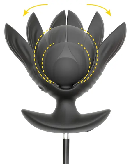 ANOS RC vibrirajući silikonski čep na naduvavanje, proširiv, crni, 10.9 cm