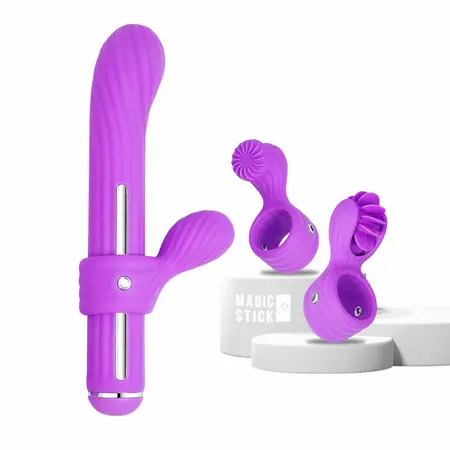 OTOUCH Magic Stick Intimate Wand Purple with 3 Attachments & Heating