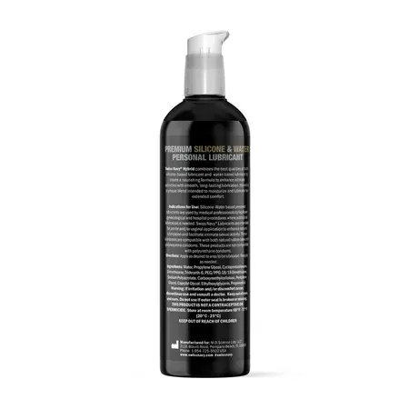 Swiss Navy Hybrid Premium Silicone-Water Lubricant 237ml Long-Lasting Formula