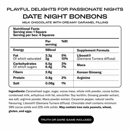 The Oh Collective Date Night Bonbon karamel čokolade sa biljnim ekstraktima 4 komada