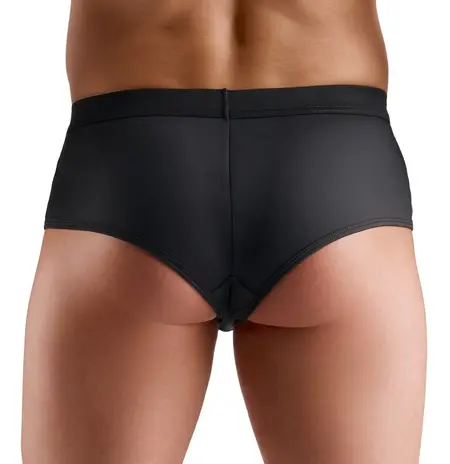 Svenjoyment muške svetlucave crne pantalone XL, sjajni prednji deo i rastegljivi kroj
