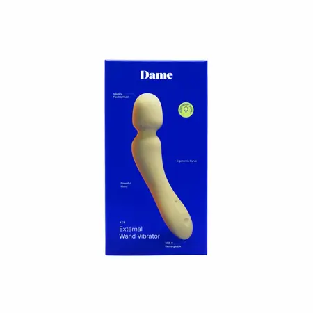 Dame Min Mini Wand kompaktni punjivi masažer nežno žute boje