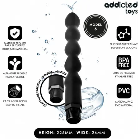 Addicted Toys Model 6 sistem za intimnu higijenu sa univerzalnim adapterom 225mm