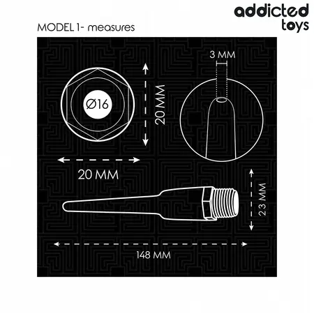 Addicted Toys Model 1 aparat za intimnu higijenu sa univerzalnim adapterom 148mm