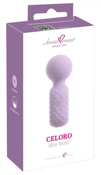 beau coeur Celoro Mini Wand, kompaktni punjivi lični masažer, roze