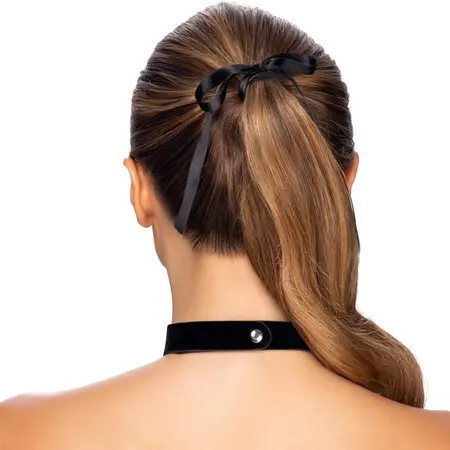 Cottelli ACCESSOIRES Crna Srce Podesiva Ogrica 31-42 cm