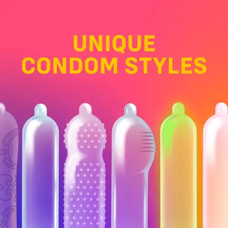 ONE Mixed Pleasures 12 komada, veganski set različitih kondoma od lateksa