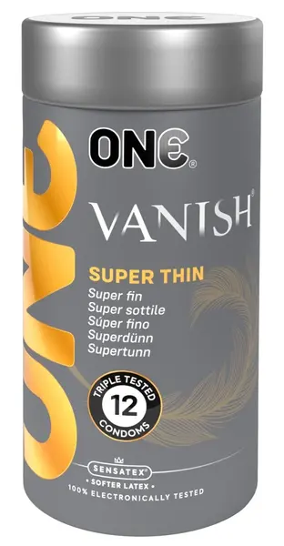 ONE Vanish Hyperthin 12 komada, ultra tanki providni kondomi za maksimalan užitak