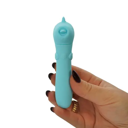 UNIHORN Mount'n Peak mini vibrator sa USB punjenjem od silikona 14.3 cm