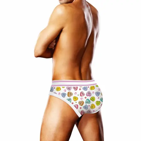 Prowler Briefs Candy Hearts Comfort Fit Two-Tone Waistband XL