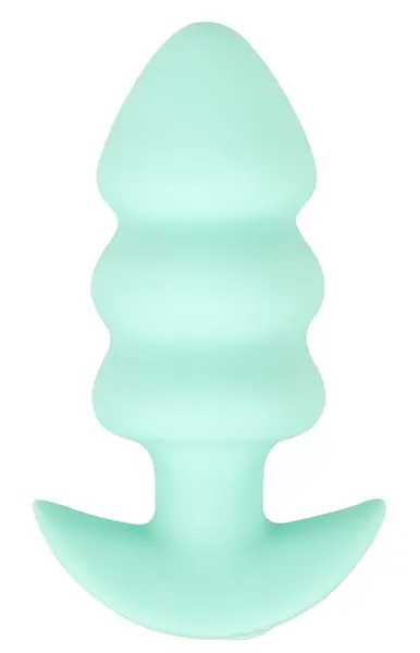Cuties Vibrating Mini Plug Green, kompaktni silikonski intimni sistem sa USB punjenjem