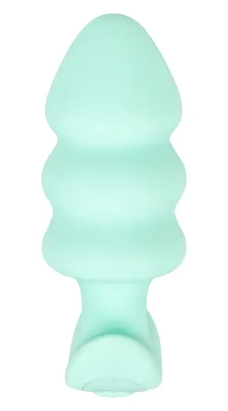 Cuties Vibrating Mini Plug Green, kompaktni silikonski intimni sistem sa USB punjenjem