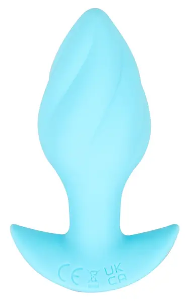 Cuties Vibrating Plug Blue - Compact Rechargeable Silicone Model 8 cm