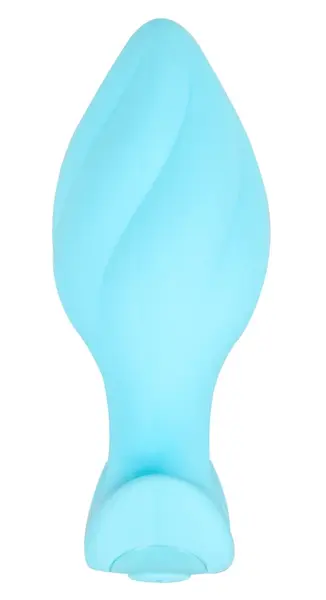 Cuties Vibrating Plug Blue - Compact Rechargeable Silicone Model 8 cm
