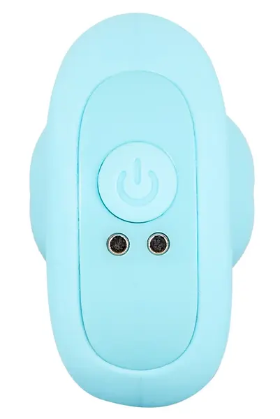 Cuties Vibrating Plug Blue - Compact Rechargeable Silicone Model 8 cm