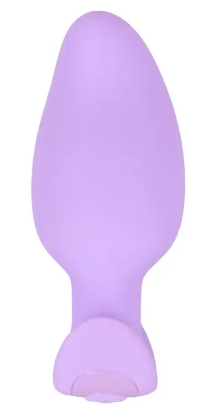 Cuties Vibrating Plug Purple - Compact Silicone Model, 7 Modes, 8 cm